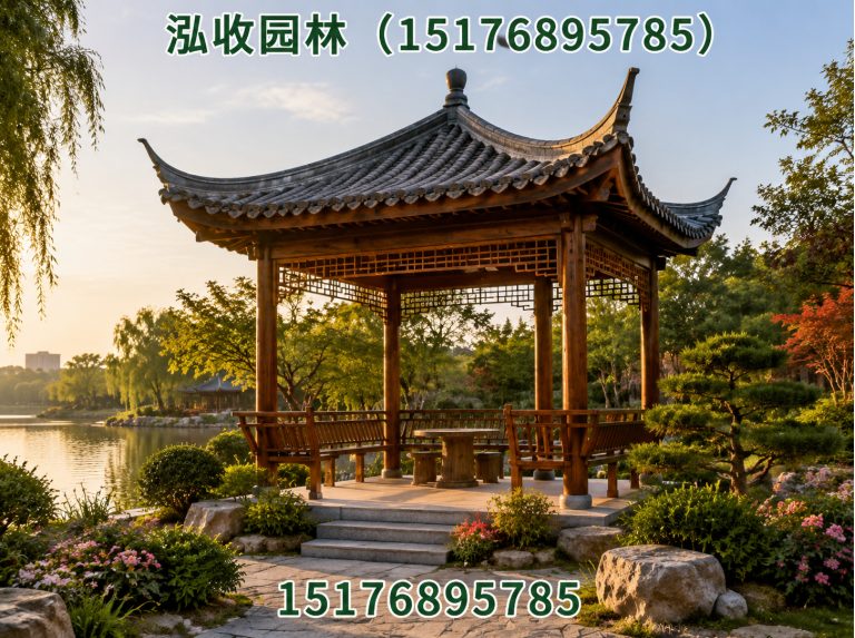 北海防腐木凉亭展示图